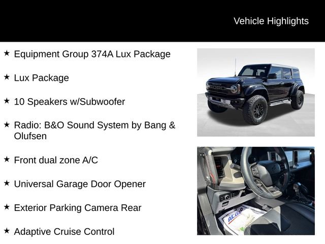 Certified 2023 Ford Bronco Raptor AWD/4WD image 8