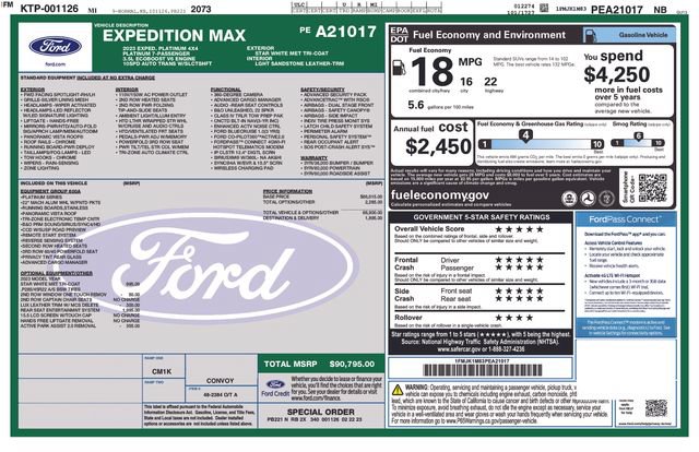 Certified 2023 Ford Expedition Max Platinum AWD/4WD image 5