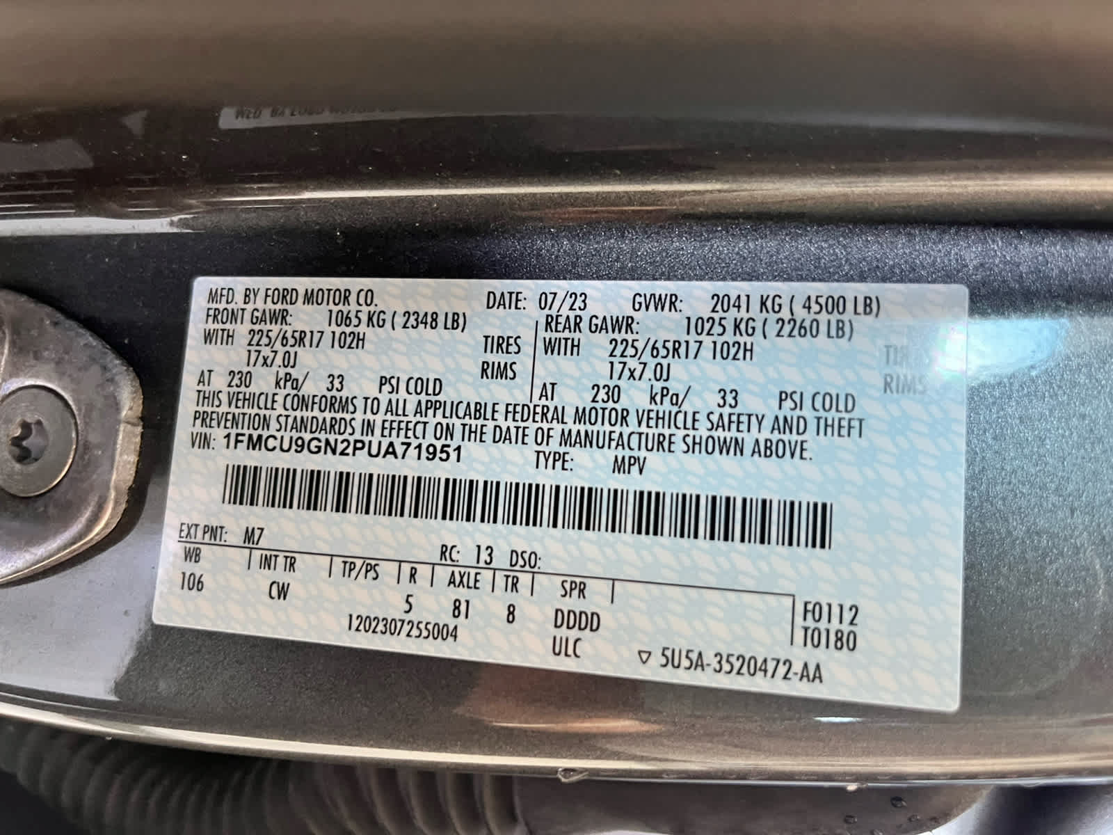 Certified 2023 Ford Escape Active w/ Tech Pack #1 AWD/4WD image 14