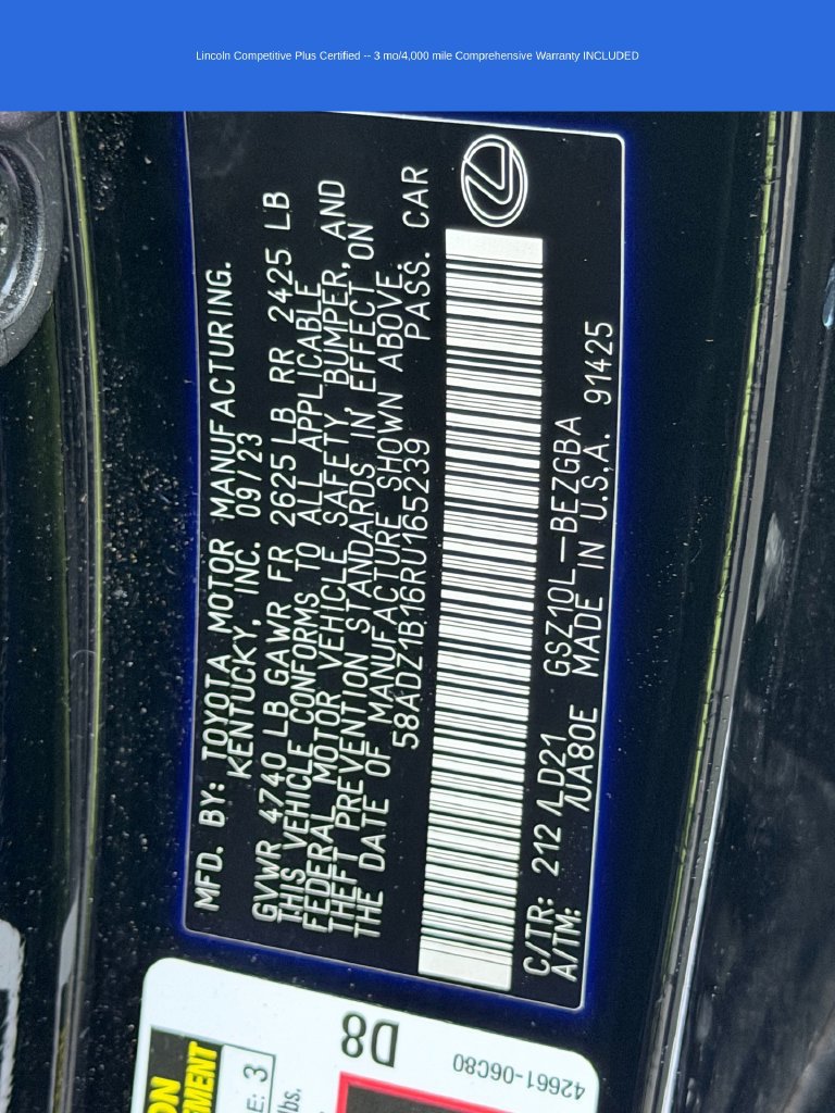 Used 2024 Lexus ES 350 w/ Premium Package FWD image 35