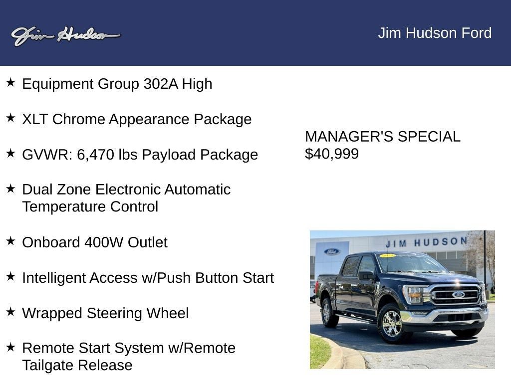 Certified 2023 Ford F150 XLT w/ Equipment Group 302A High AWD/4WD image 12