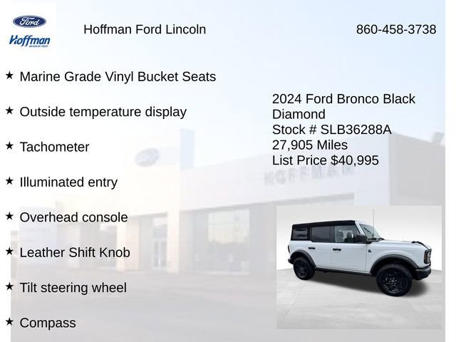 Certified 2024 Ford Bronco Black Diamond AWD/4WD image 28