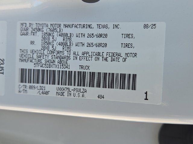 Used 2026 Toyota Tundra Limited w/ TRD Off-Road Package AWD/4WD image 35