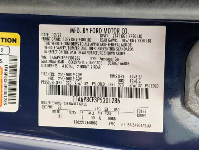 Certified 2023 Ford Mustang GT w/ Equipment Group 301A RWD image 20