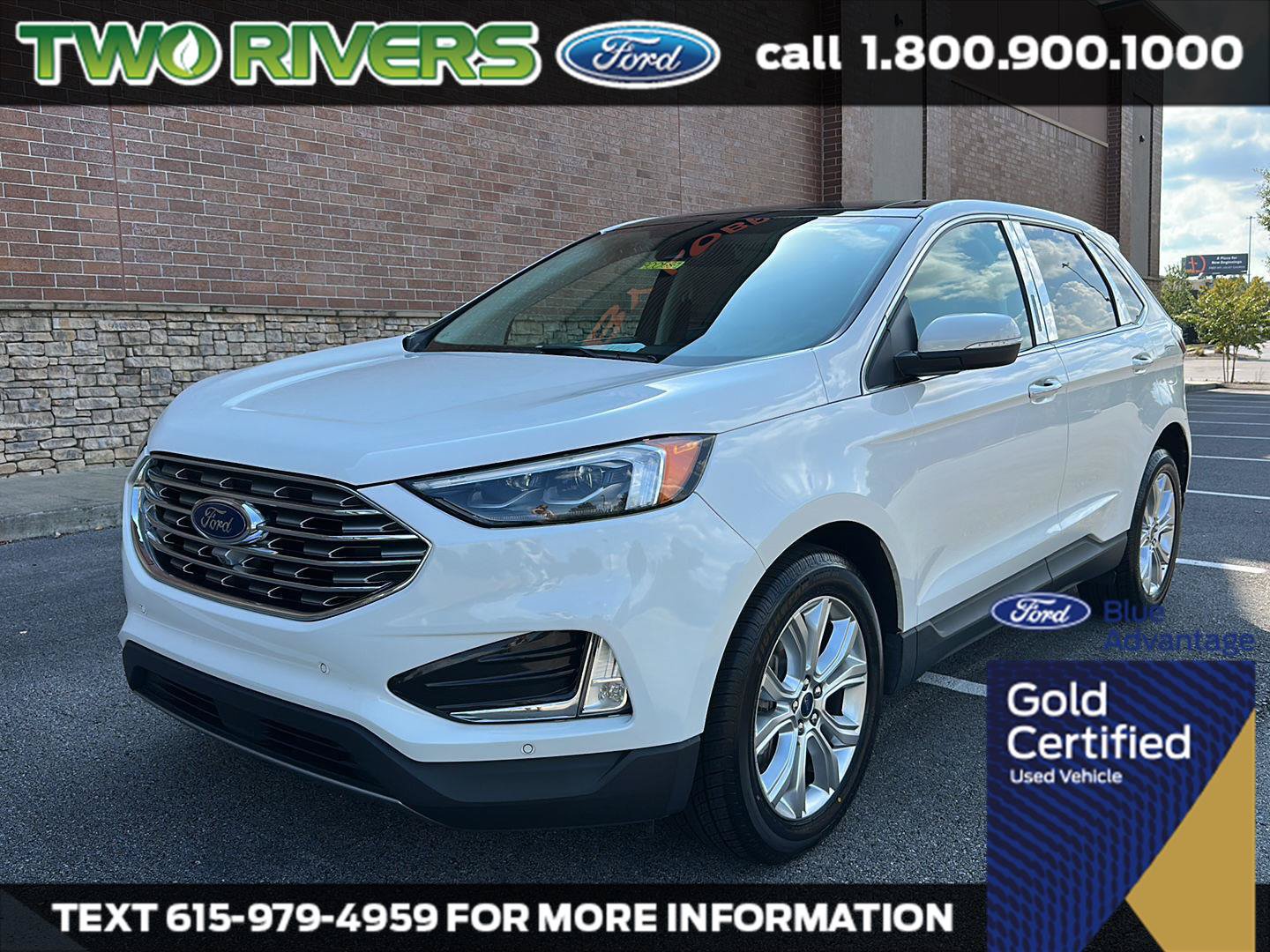 Certified 2022 Ford Edge Titanium w/ Equipment Group 301A AWD/4WD image 1