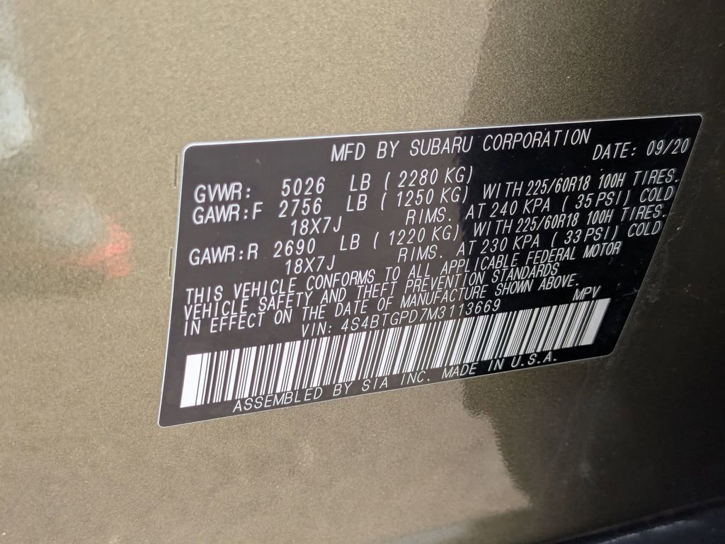 Used 2021 Subaru Outback Touring XT image 26