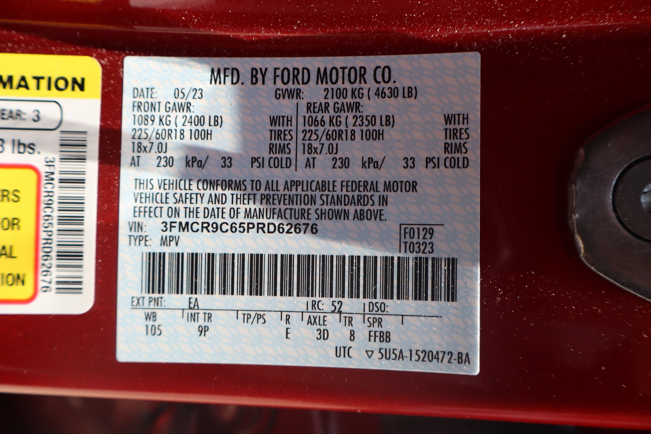 Certified 2023 Ford Bronco Sport Outer Banks AWD/4WD image 31