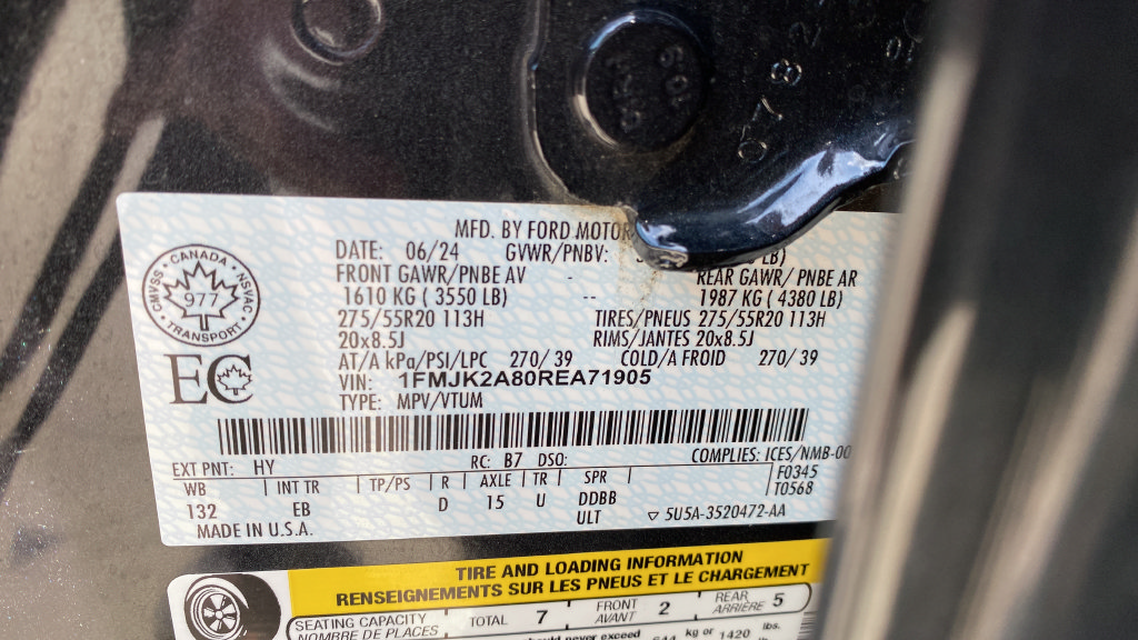 Certified 2024 Ford Expedition Max Limited AWD/4WD image 32