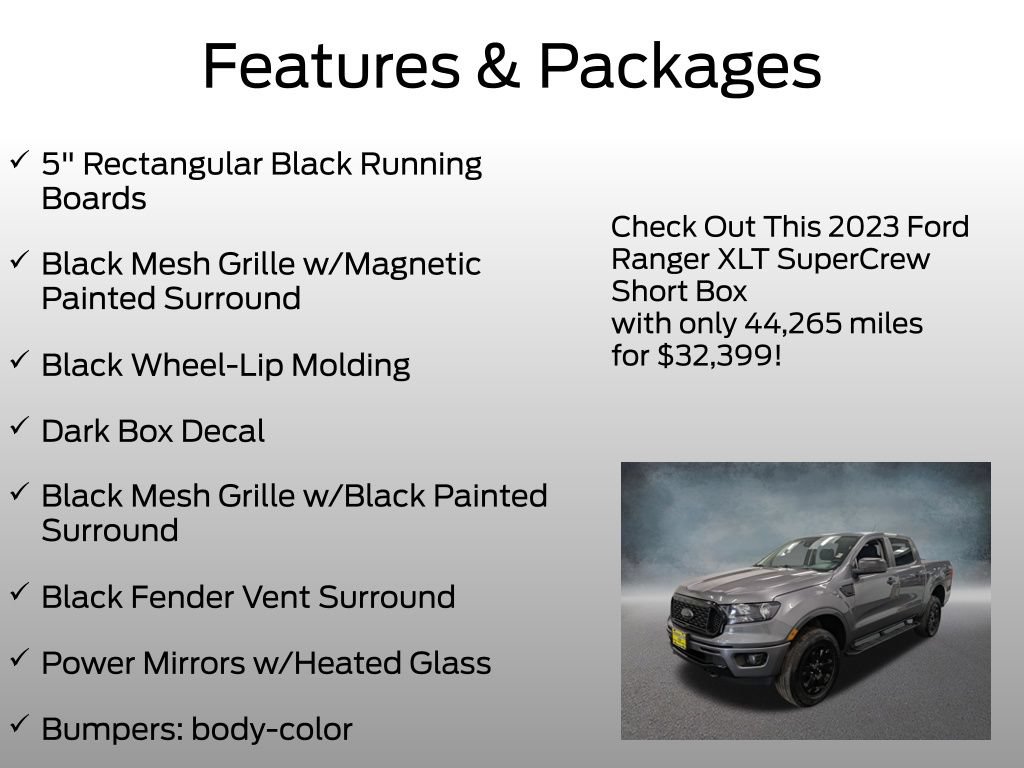 Certified 2023 Ford Ranger XLT w/ Equipment Group 302A High AWD/4WD image 8