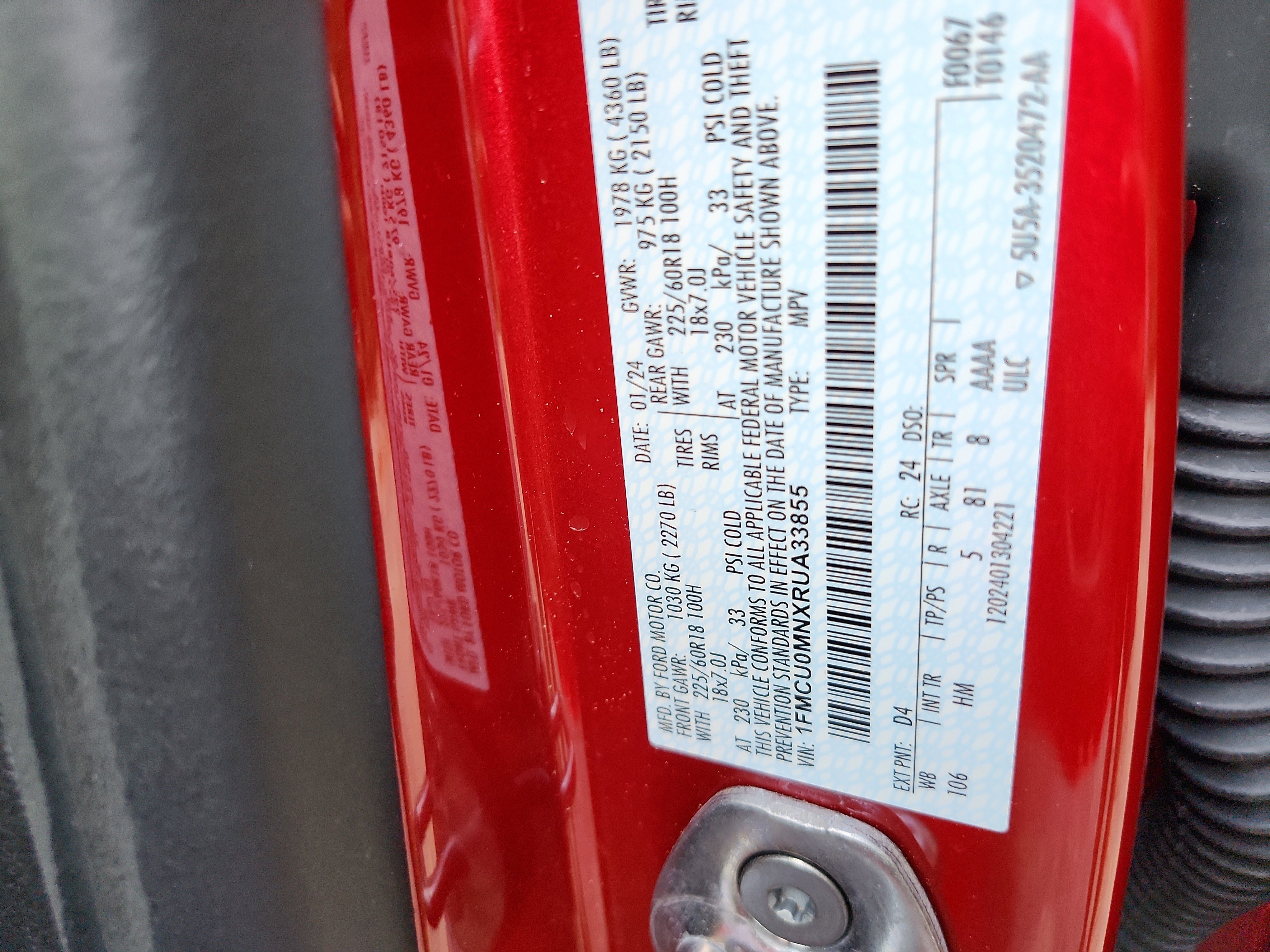 Certified 2024 Ford Escape ST-Line w/ Tech Pack #1 image 26