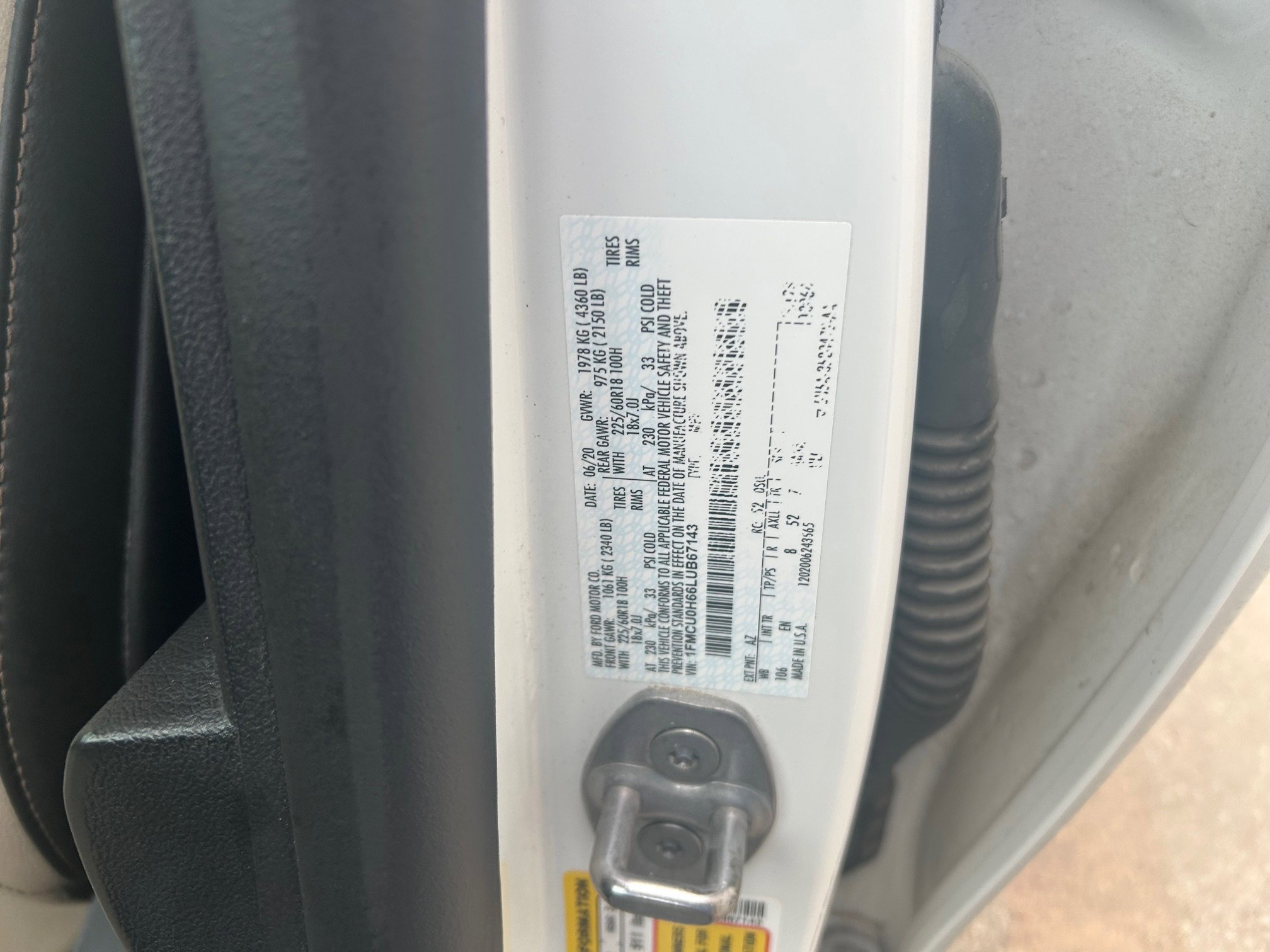 Certified 2020 Ford Escape SEL FWD image 10