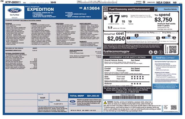 Certified 2022 Ford Expedition Timberline AWD/4WD image 51
