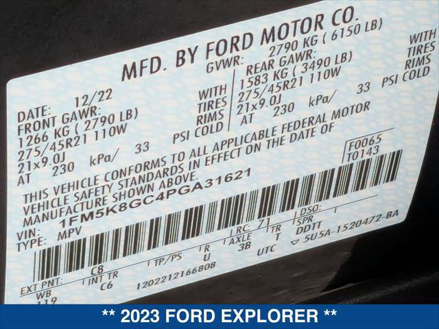 Certified 2023 Ford Explorer ST w/ Equipment Group 401A image 24
