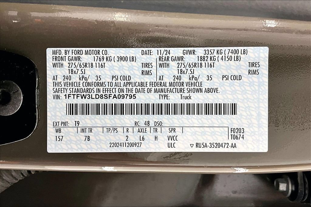 Certified 2025 Ford F150 XLT w/ Equipment Group 301A Standard AWD/4WD image 36
