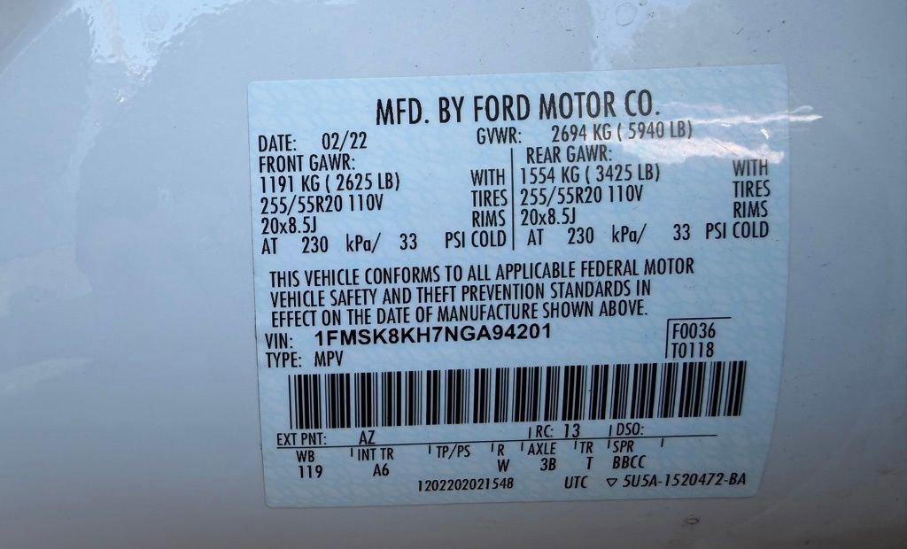 Certified 2022 Ford Explorer ST-Line AWD/4WD image 25