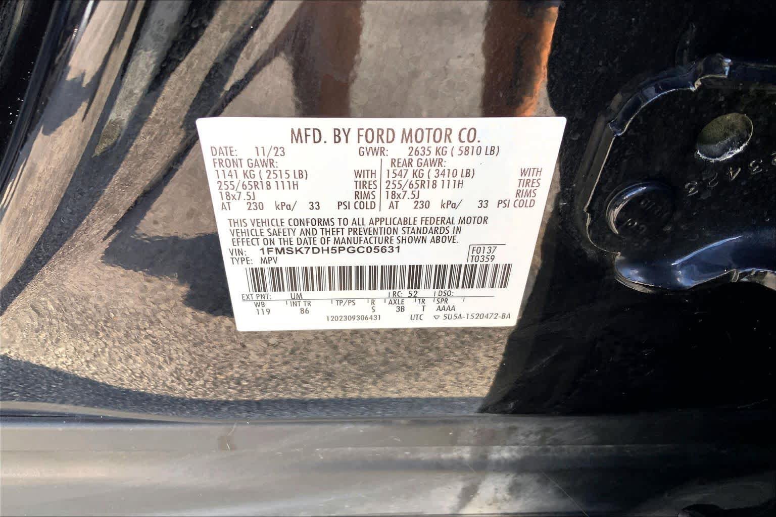 Certified 2023 Ford Explorer XLT RWD image 33