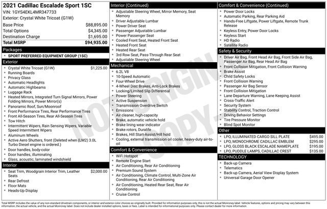 Used 2021 Cadillac Escalade Sport image 40