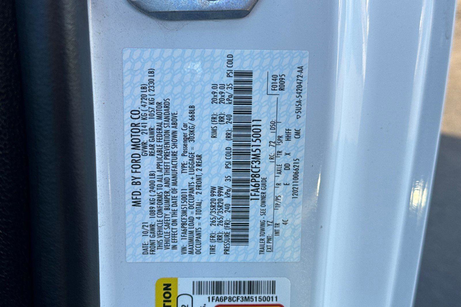 Certified 2021 Ford Mustang GT Premium image 34