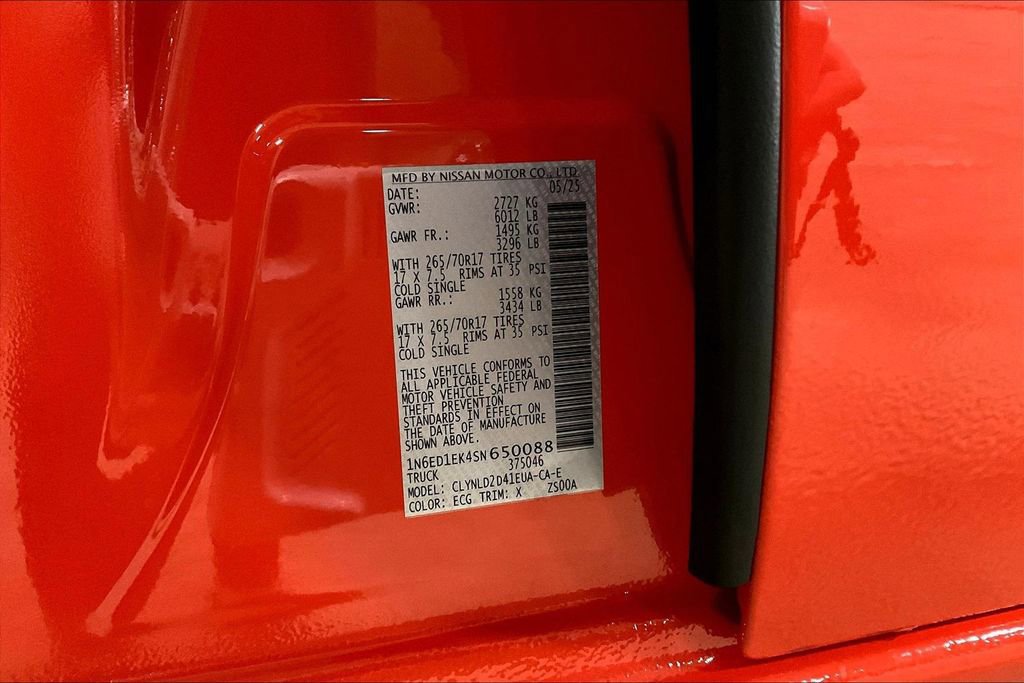 Used 2025 Nissan Frontier PRO-4X w/ Pro Convenience Package image 29