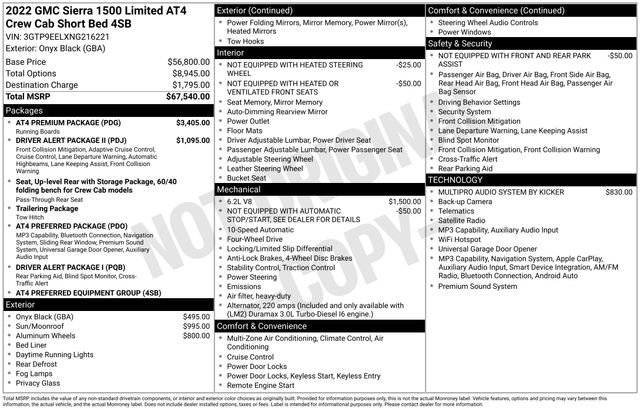 Used 2022 GMC Sierra 1500 AT4 w/ AT4 Premium Package AWD/4WD image 4