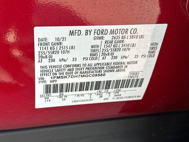 Certified 2021 Ford Explorer XLT w/ Equipment Group 202A RWD image 29