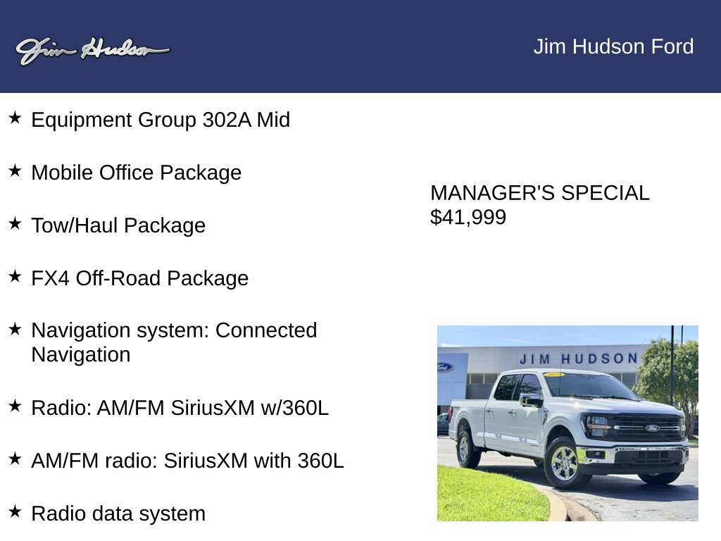 Certified 2024 Ford F150 XLT w/ Equipment Group 302A MID AWD/4WD image 12