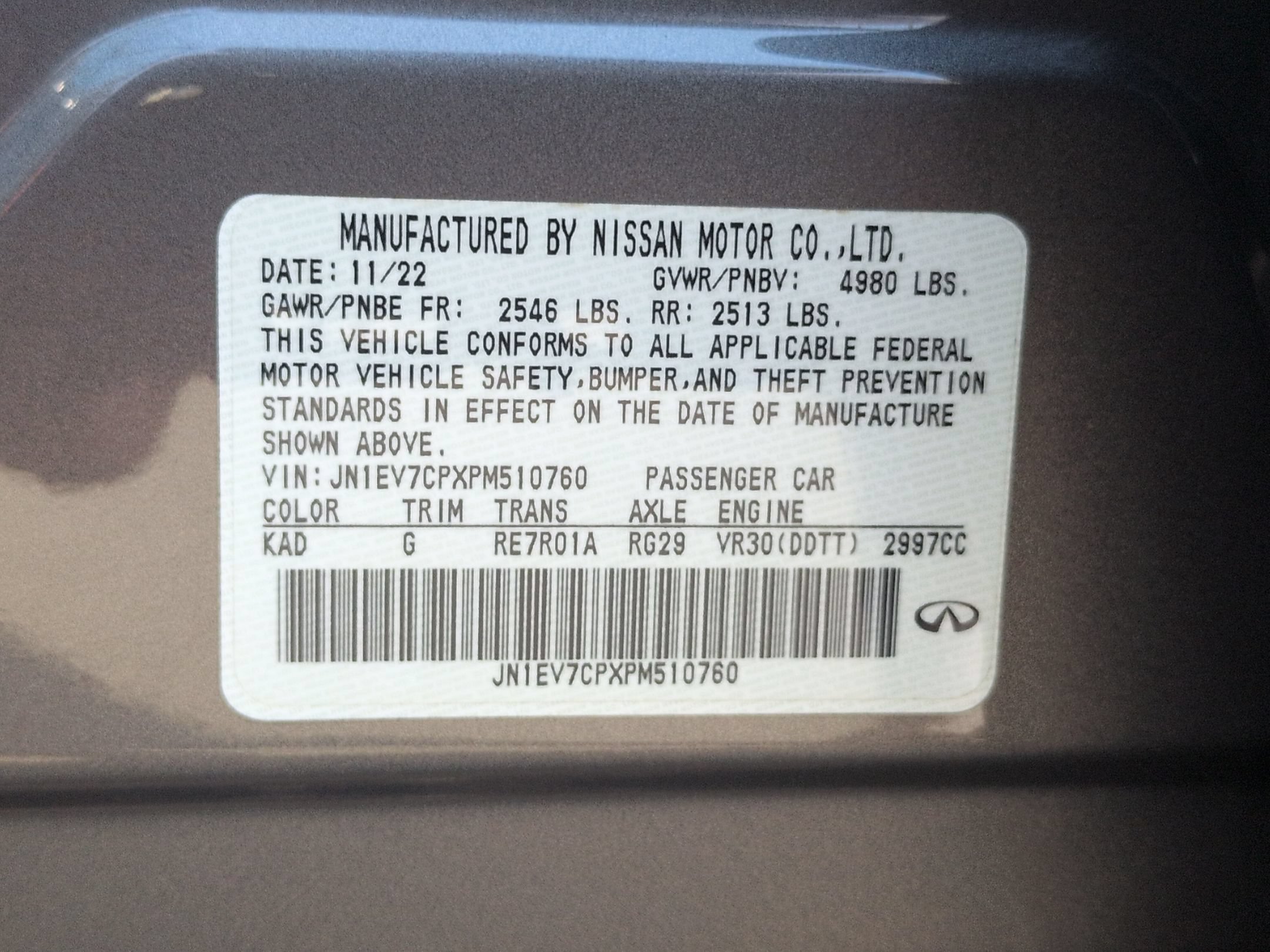 Used 2023 INFINITI Q50 Sensory RWD image 12