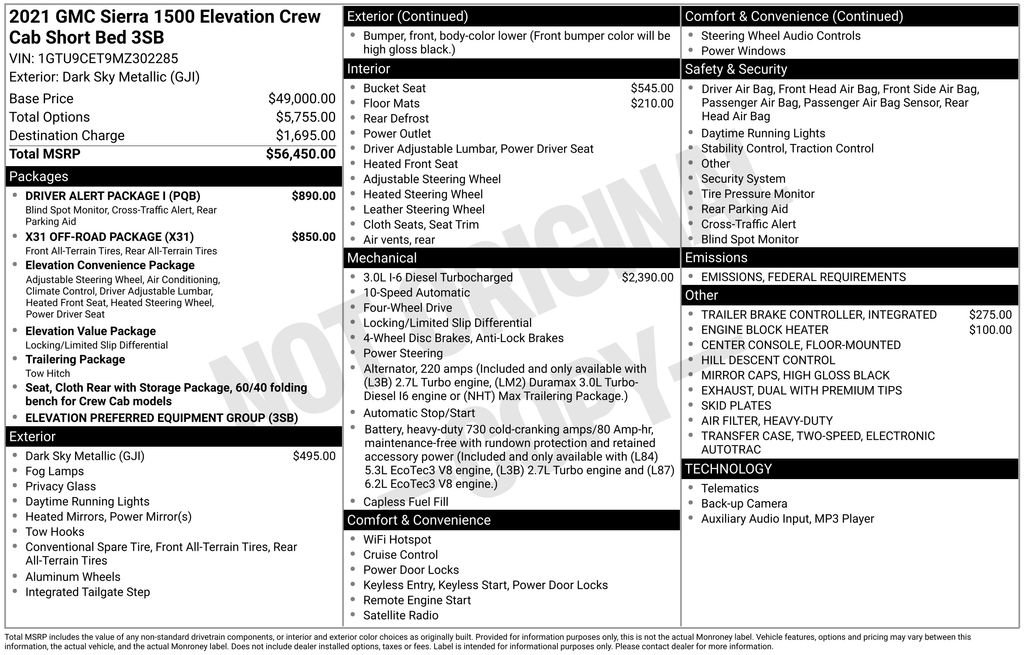 Used 2021 GMC Sierra 1500 Elevation w/ Driver Alert Package I image 5