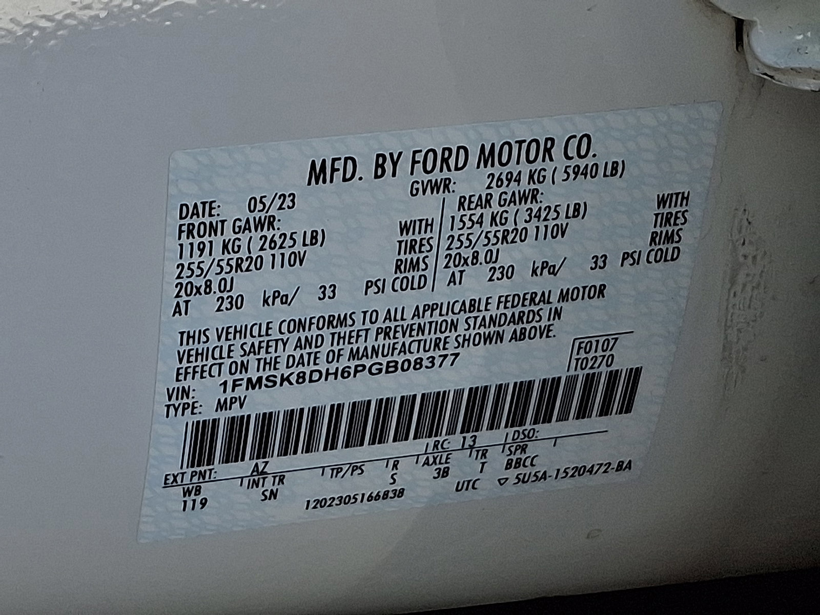 Certified 2023 Ford Explorer XLT w/ Equipment Group 202A image 27