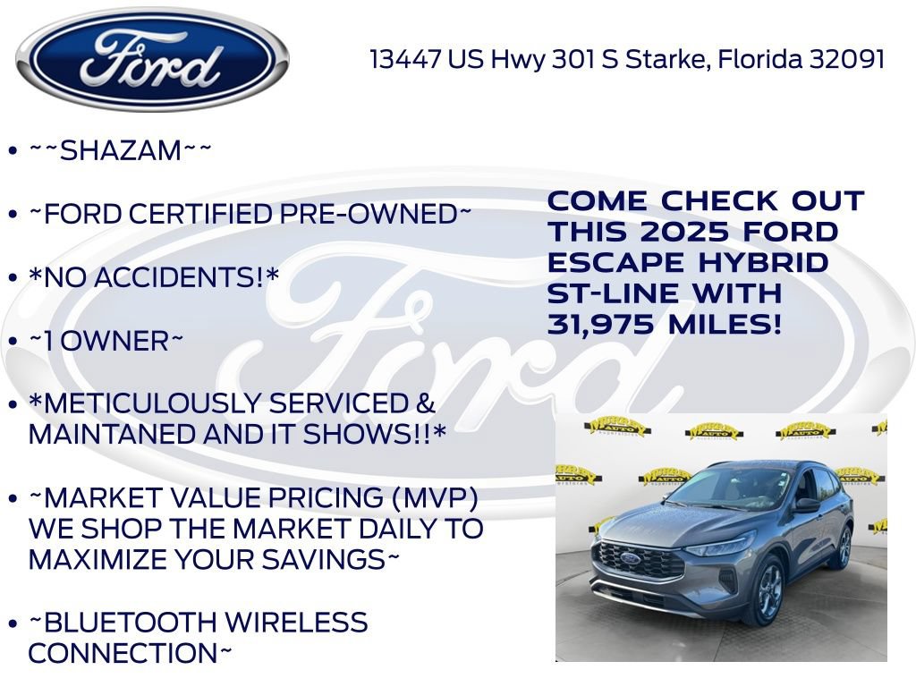 Certified 2025 Ford Escape ST-Line w/ Equipment Group 301A FWD image 6