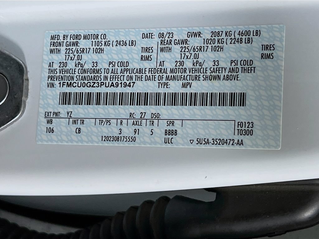 Certified 2023 Ford Escape Active FWD image 36