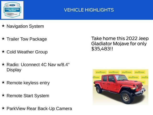 Used 2022 Jeep Gladiator Mojave w/ LED Lighting Group image 18