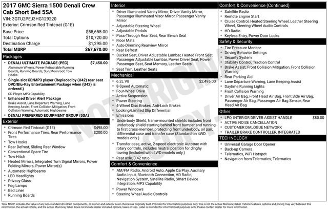 Used 2017 GMC Sierra 1500 Denali w/ Denali Ultimate Package image 3