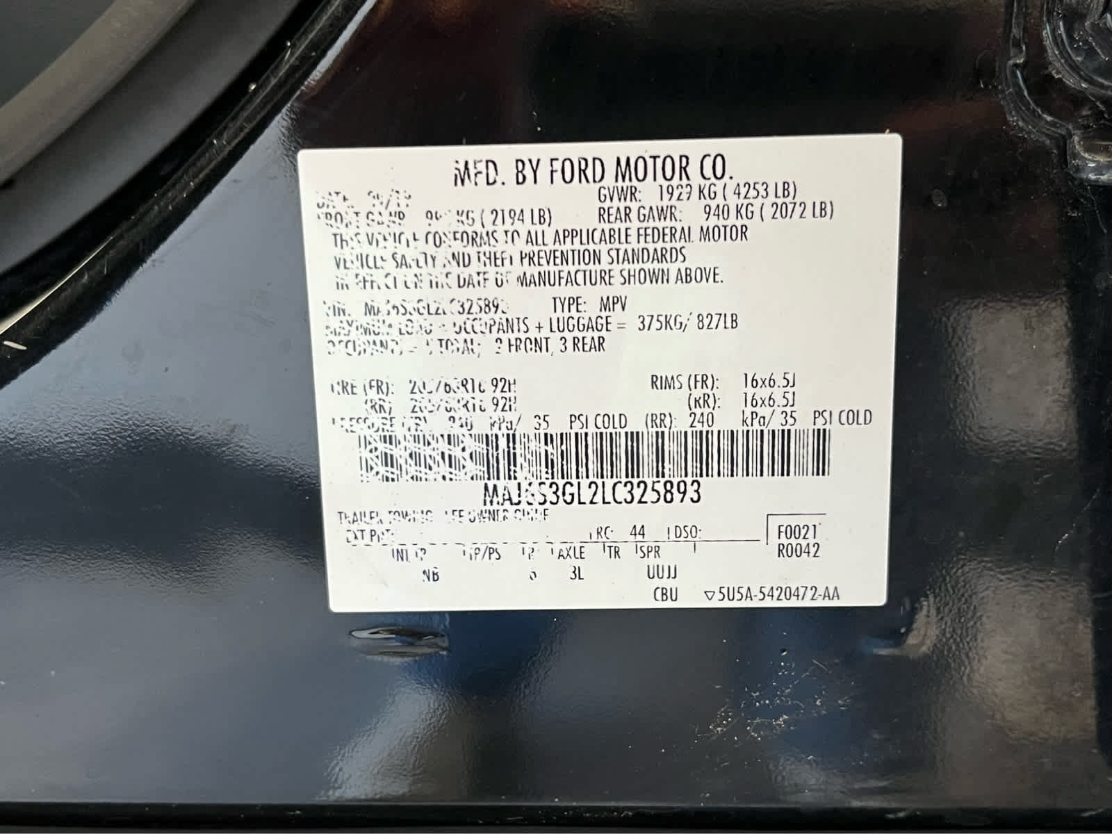 Certified 2020 Ford EcoSport SE w/ SE Convenience Package AWD/4WD image 21
