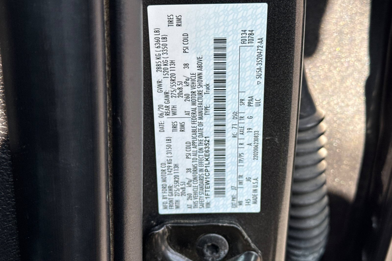 Certified 2020 Ford F150 XL w/ Equipment Group 101A Mid RWD image 27