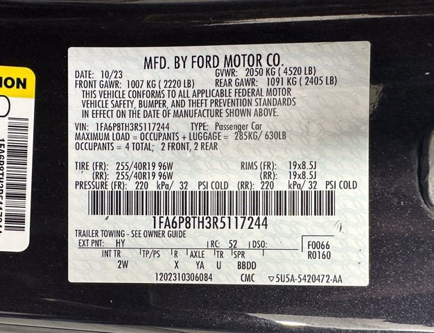 Certified 2024 Ford Mustang Coupe RWD image 13