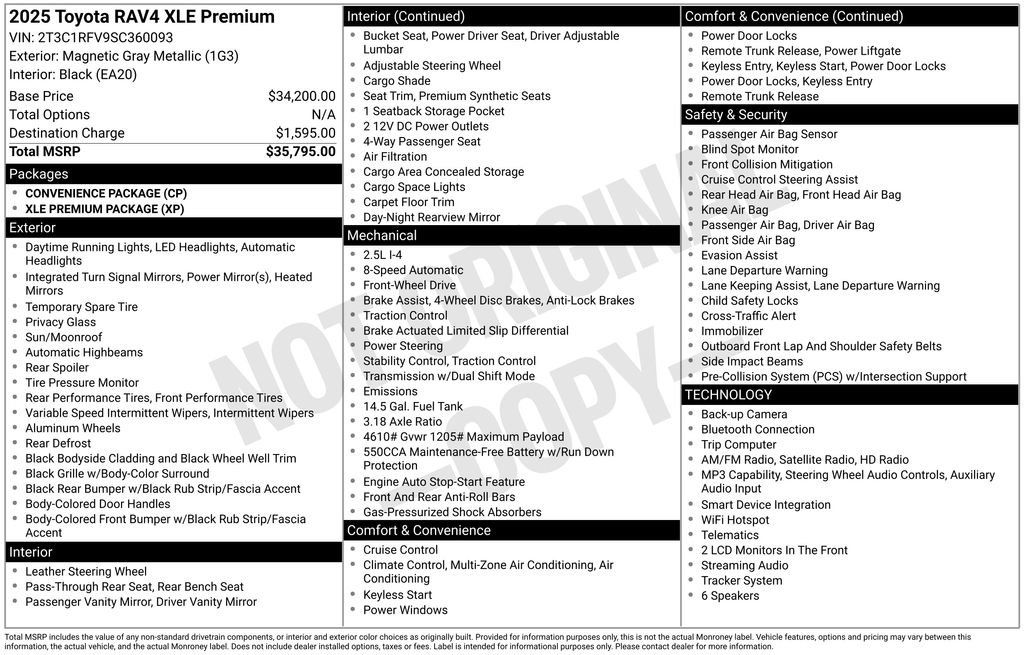 Used 2025 Toyota RAV4 XLE Premium FWD image 5
