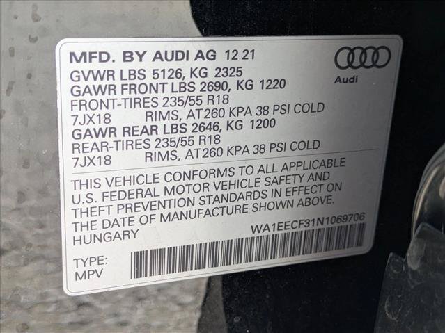 Used 2022 Audi Q3 2.0T Premium Plus AWD/4WD image 16
