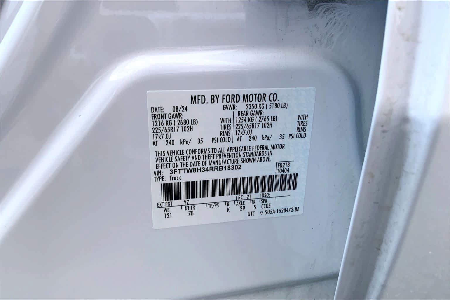 Certified 2024 Ford Maverick XLT FWD image 31