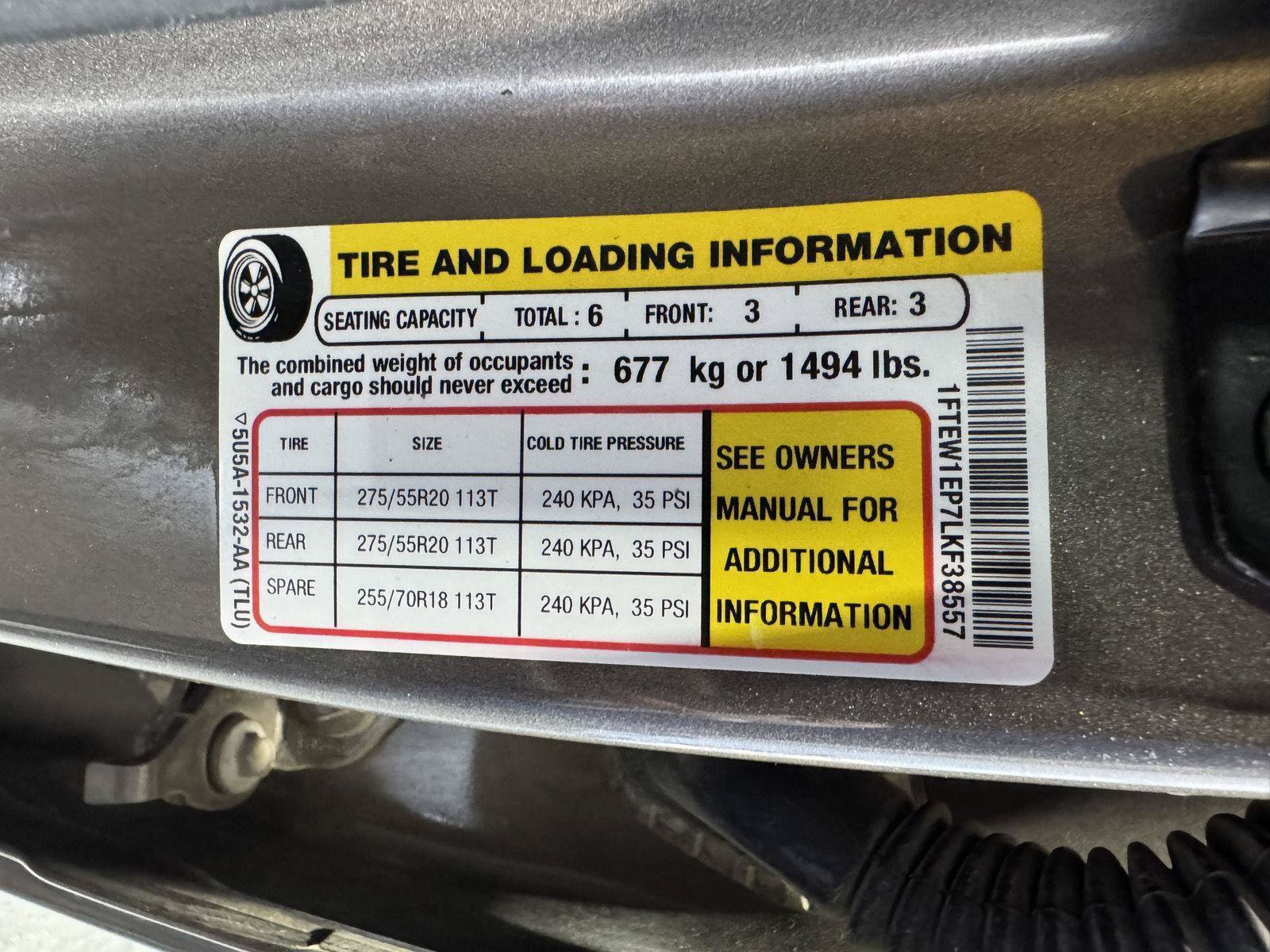 Certified 2020 Ford F150 XLT w/ Equipment Group 302A Luxury AWD/4WD image 34