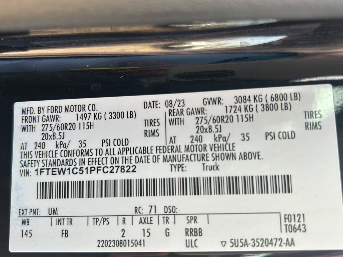 Certified 2023 Ford F150 XLT w/ Equipment Group 302A High RWD image 33