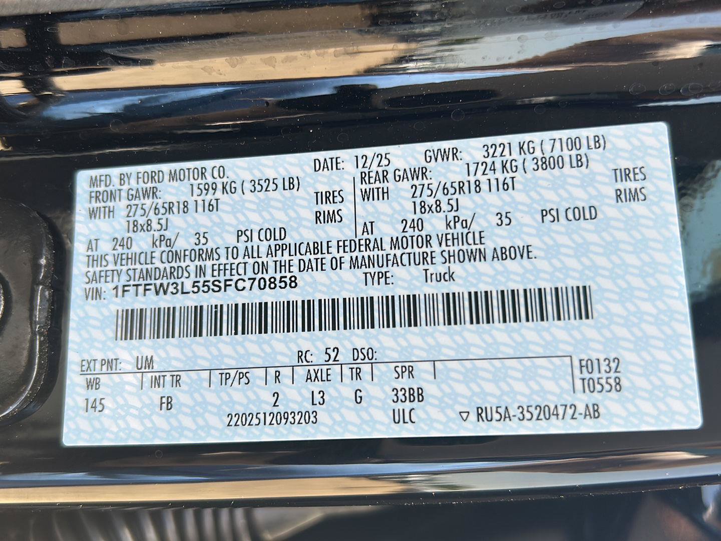 Certified 2025 Ford F150 XLT w/ Equipment Group 302A MID AWD/4WD image 33
