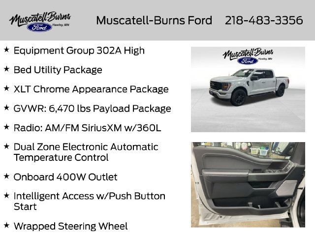 Certified 2023 Ford F150 XLT w/ Equipment Group 302A High AWD/4WD image 7