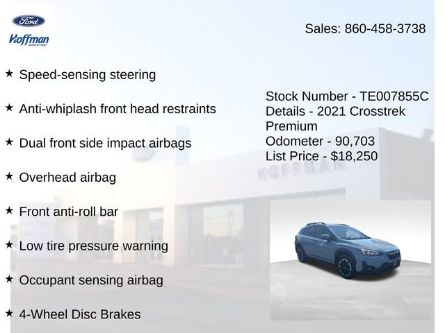 Used 2021 Subaru Crosstrek 2.0i Premium AWD/4WD image 20
