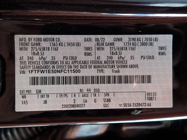 Certified 2022 Ford F150 XL w/ STX Appearance Package AWD/4WD image 14