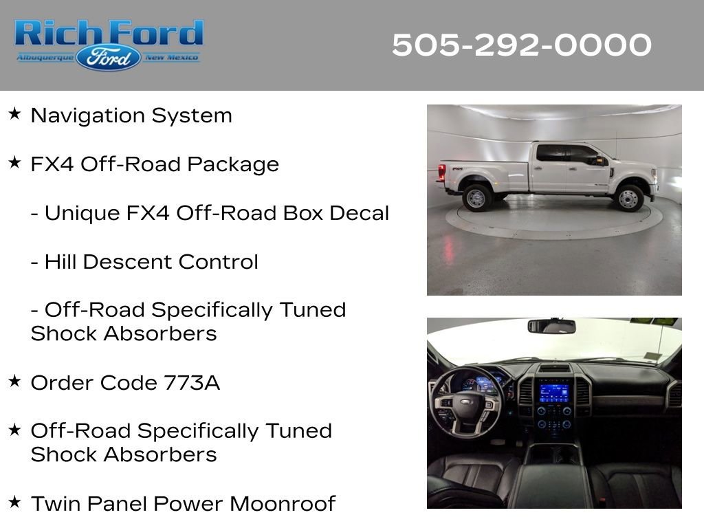 Certified 2020 Ford F450 Platinum w/ FX4 Off-Road Package image 12