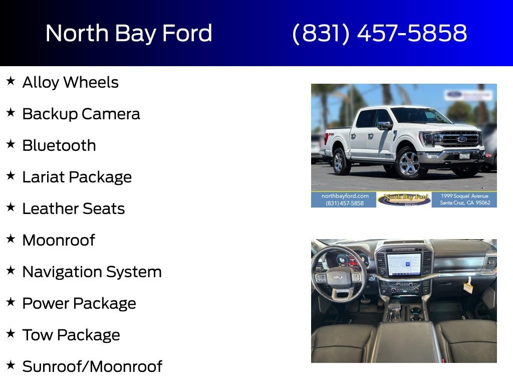 Certified 2021 Ford F150 Lariat w/ Equipment Group 502A High AWD/4WD image 4