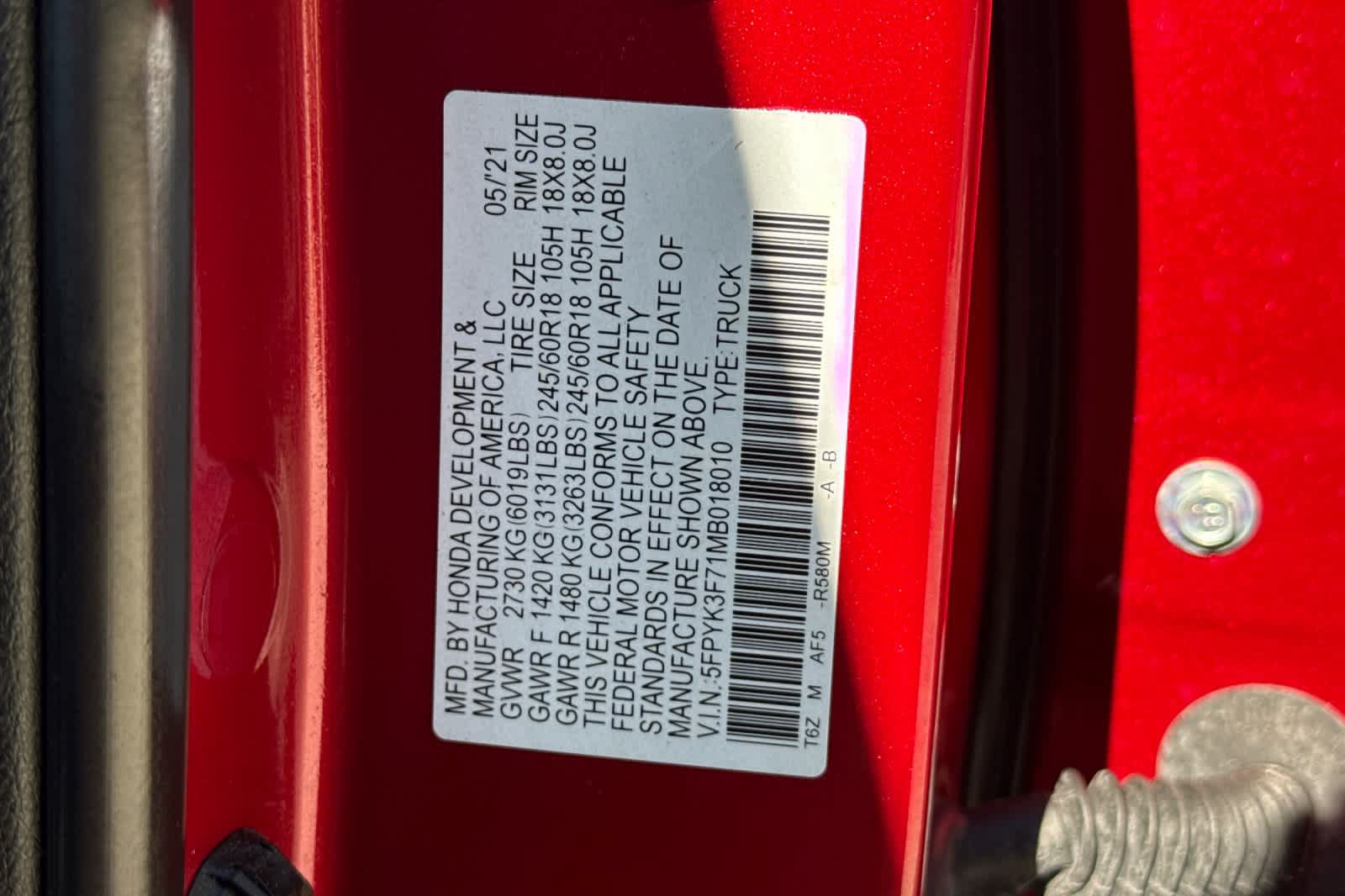 Used 2021 Honda Ridgeline RTL-E image 30