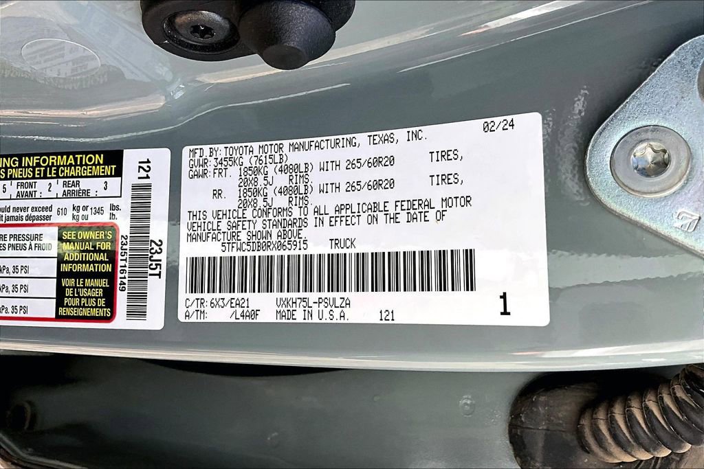 Used 2024 Toyota Tundra Limited w/ TRD Off-Road Package AWD/4WD image 36