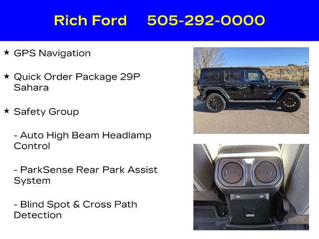 Used 2024 Jeep Wrangler Sahara 4xe w/ Technology Group image 12